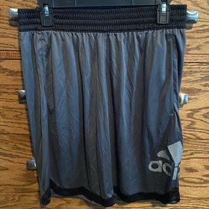 Men’s Large adidas climalite shorts gray/black